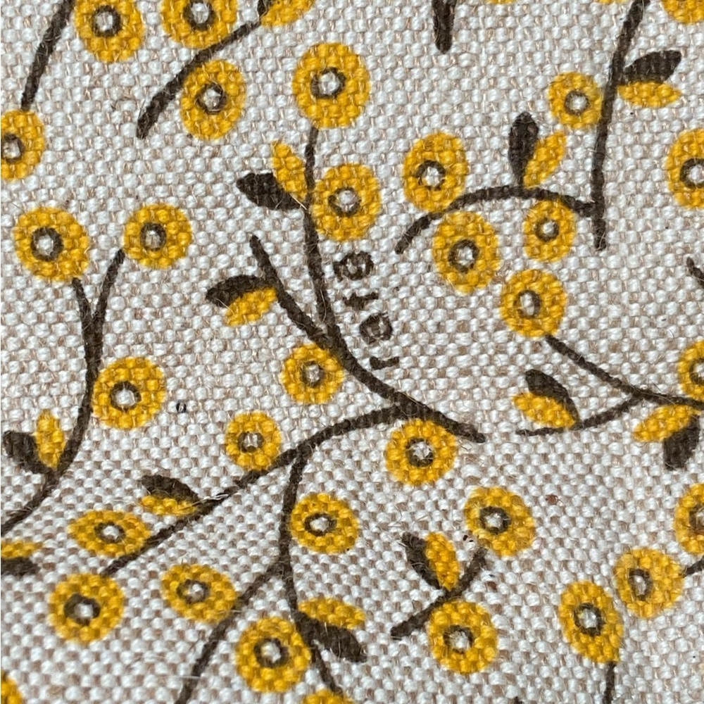 New Rafe Floral Print Yellow Handbag Rope Handle Hobo - Picture 3 of 8